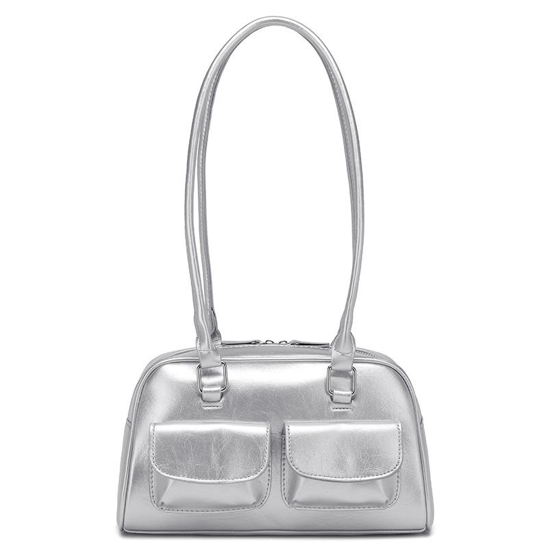 Women's bag 2025 new retro college style versatile large-capacity leisure college student class commuter bag shoulder portable