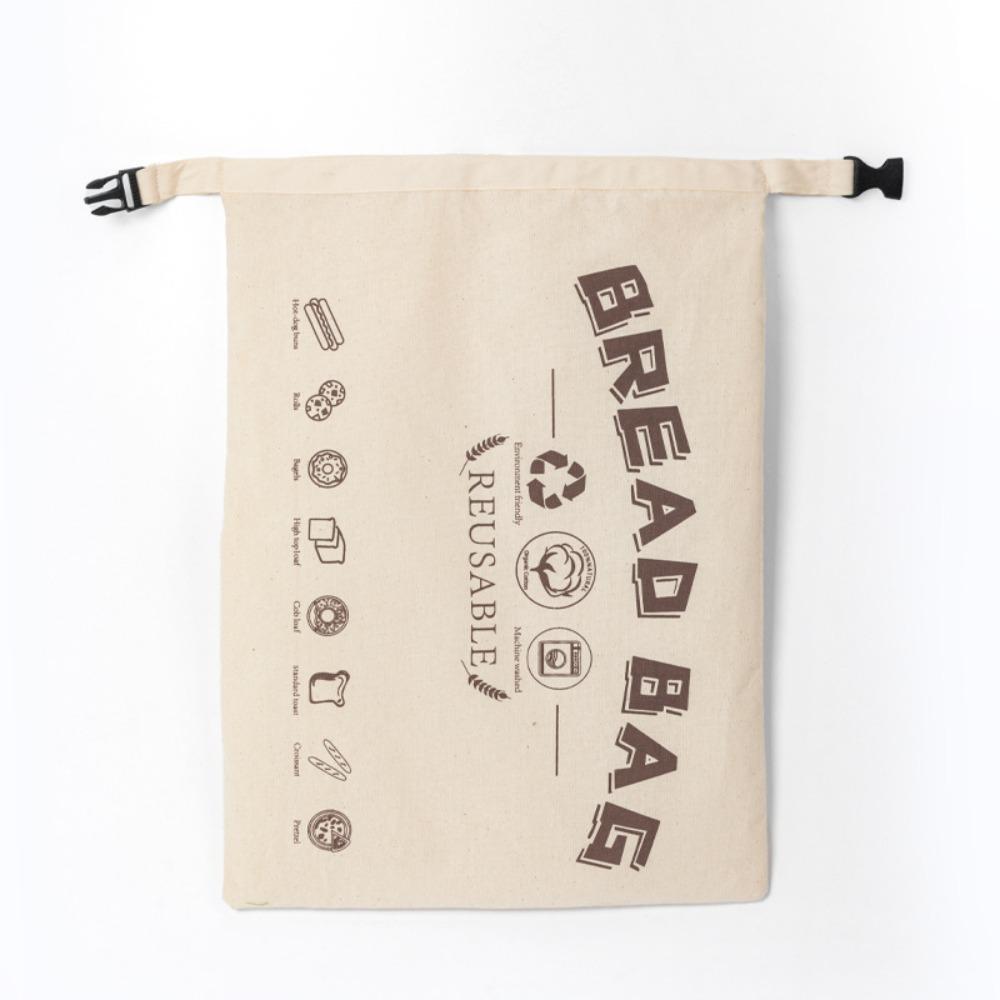 with Release Buckle Reusable Bread Bags Cotton Cloth Bread Storage Bags Bread Storage бежевый