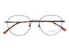 Alloaiweeo [Aloxrounz] Ar8011A C4 Modern Round Beta Titanium Ip Plated Glasses