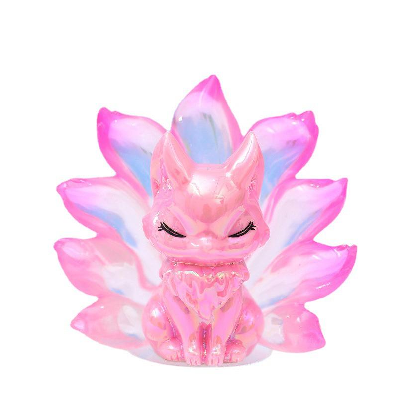 Douyin Trendiges Plüschtier Neunschwänziger Fuchs - Niedliche Blindbox Harzornament