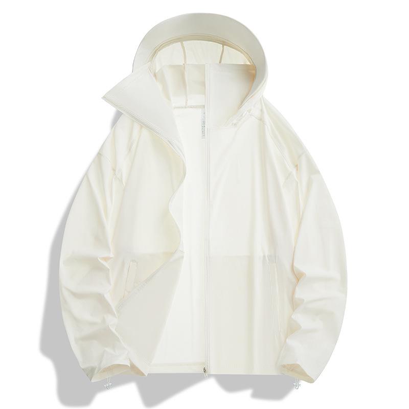 Jaqueta de Nylon com Capuz Leve Unissex 2026: Roupa de Verão Respirável e com Proteção UV