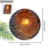 5pcs Wooden Wall Art Decor, 7.87" Round Plaque with Cave Sunrise Scene - Classic Style, Multipurpose Wall Hanging - No Electricity Required, Ideal for
