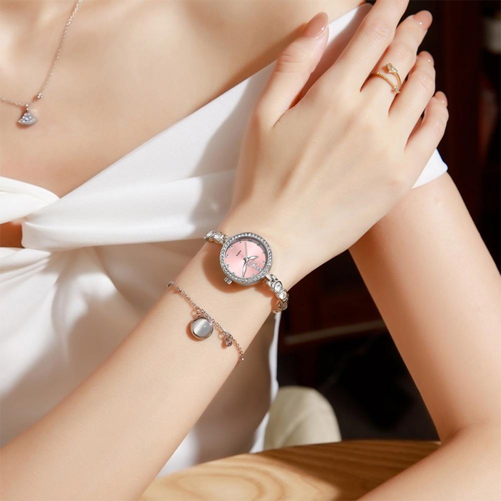 OLEVS Montres pour femmes Acier inoxydable Luxe Original Élégant Montre à quartz Étanche Montres lumineuses pour femme