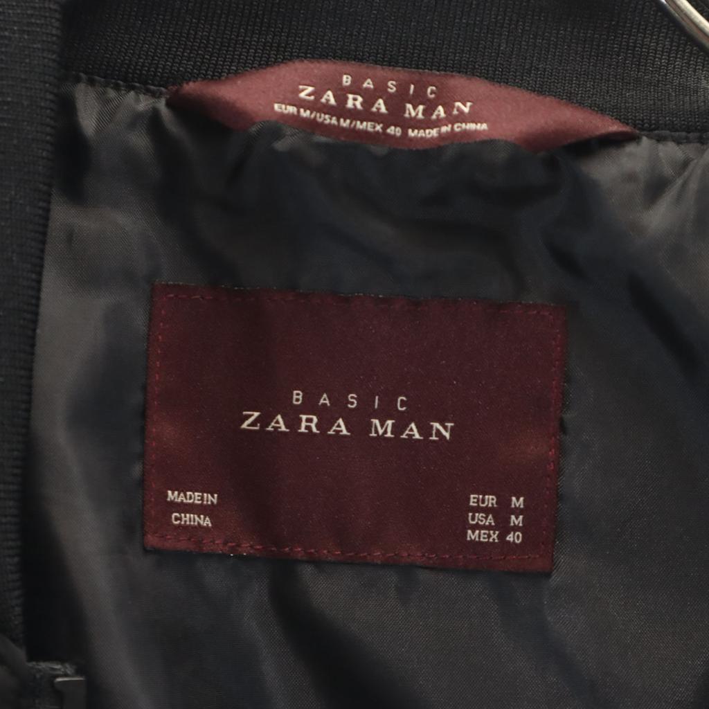 Beauty Products ZARA MAN MA-1 Flight Jacket M Black Men's Used