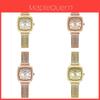 Vintage Female Quartz Watch With Waterresistant Alloy Strap For Elegant Office Wear