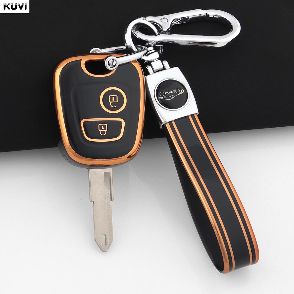 Pink Tpu Car Remote Smart Key Case Cover Shell Fob Keychain For Peugeot 107 206 207 307 For Citroen C1 C2 C3 C4 For Toyota Aygo