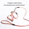 Gradient Color Cat Leash Harness Set Small Dog Clothes Adjustable Pet Harness for Dogs and Cats Comfortable and Durable