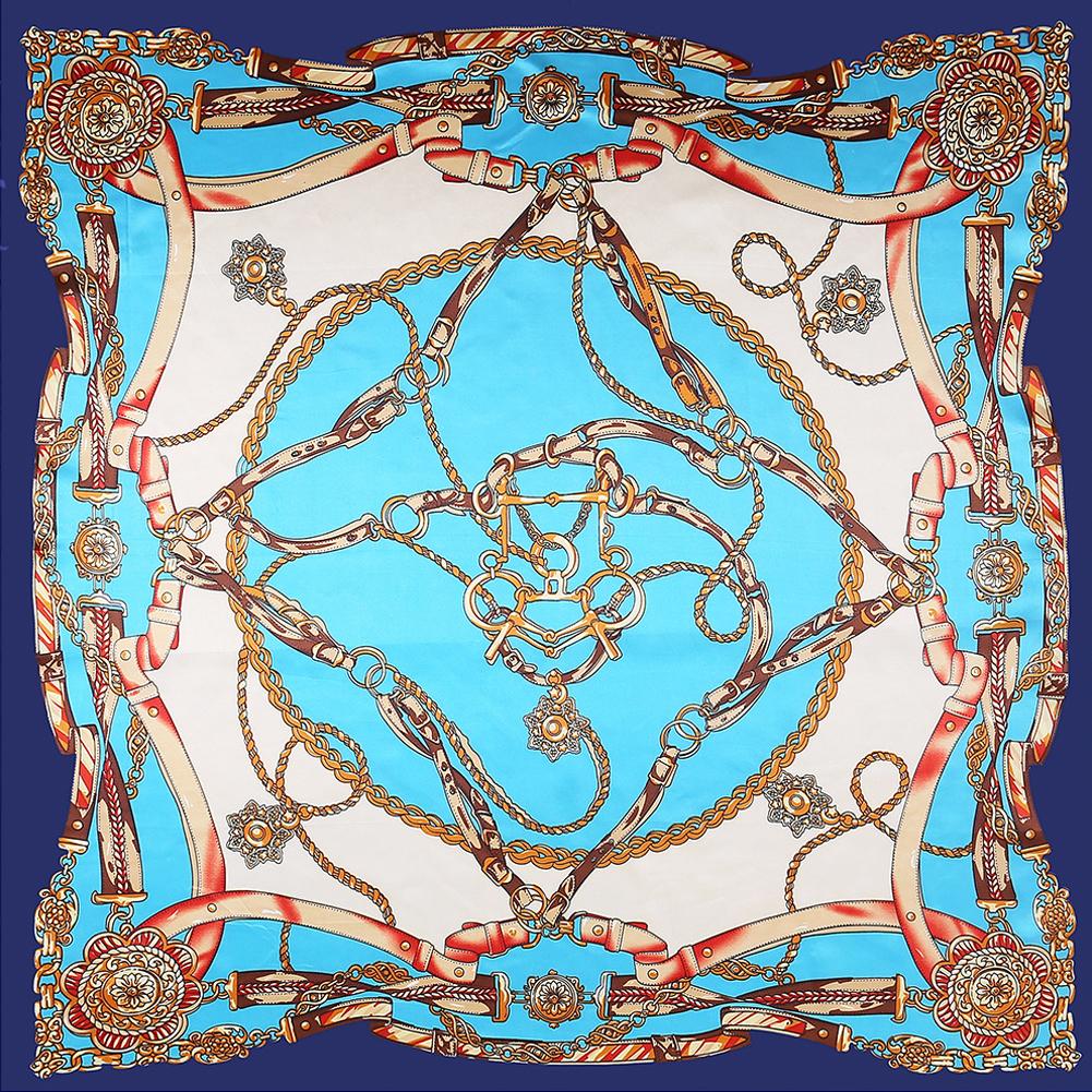 Women Large Square Muslim Style Delicate Printing Scarf