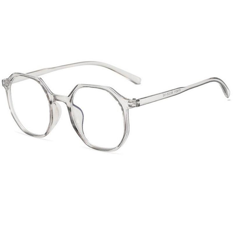 Women Men Student Polygon Nearsighted Glasses Finished Ultralight Pc Frame Short-Sight Eyewear Prescription -0.5 -1.0 To -6.0