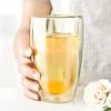 SUKIZUKI Double-Walled Glasses, Double-Layered, Heat-Resistant, Large Capacity, Condensation-Free, Shatter-Resistant, Insulates for Hot and Cold Drink
