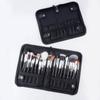 14-40 Slot Large-Capacity Foldable Makeup Brush Bag – Black
