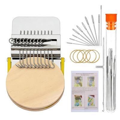 10/14pins Darning Kit Clothing Mending Supplies Small Darning Loom Kit for Craft Enthusiasts Home Travel Quilters Tailors Sewer