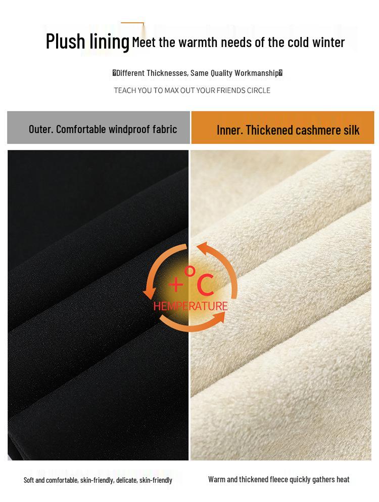 Women's High-Waist Shark Fleece Pants - 2025 Autumn/Winter Style, Tummy Control, Hip Lift, Elastic Yoga Base Layer