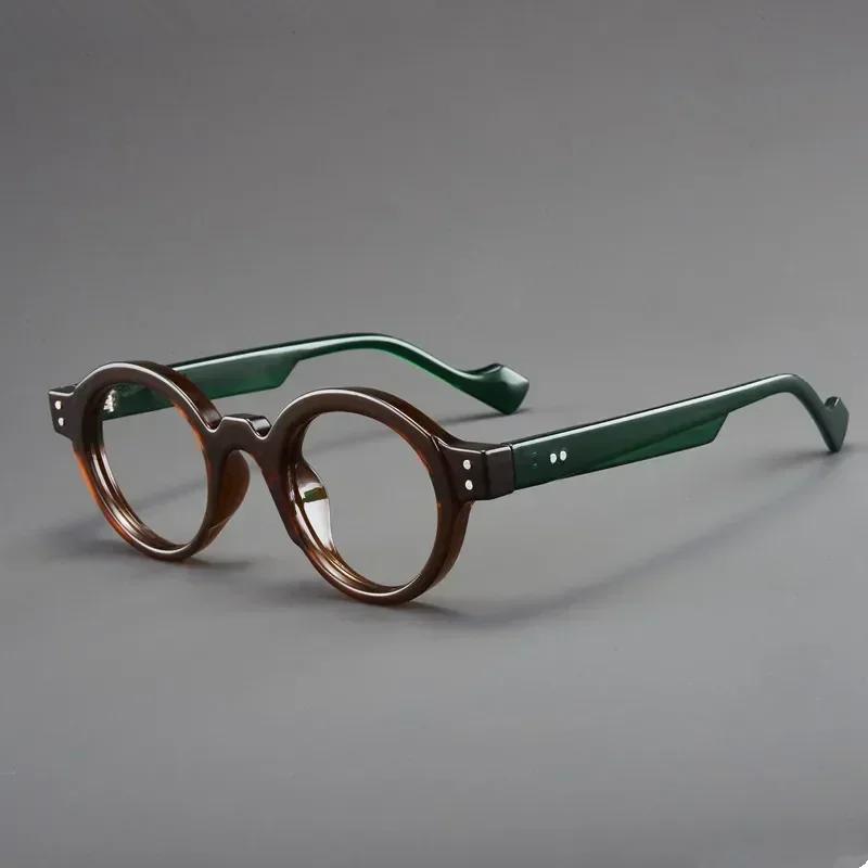 Men's and Women's Anti-Blue Light Presbyopia Glasses New Retro Round Frame Ultra-Light Reading Glasses Diopter 0 To +4.0