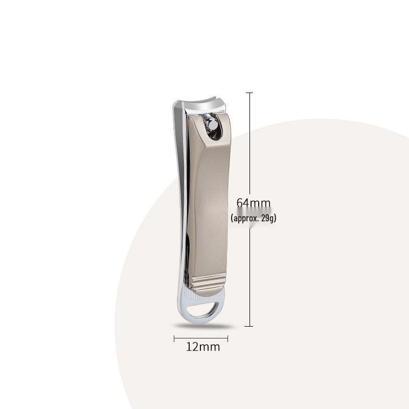 Zinc Alloy Nail Clippers - High-Grade German Craftsmanship, Portable Manicure Tool, Single Pack.