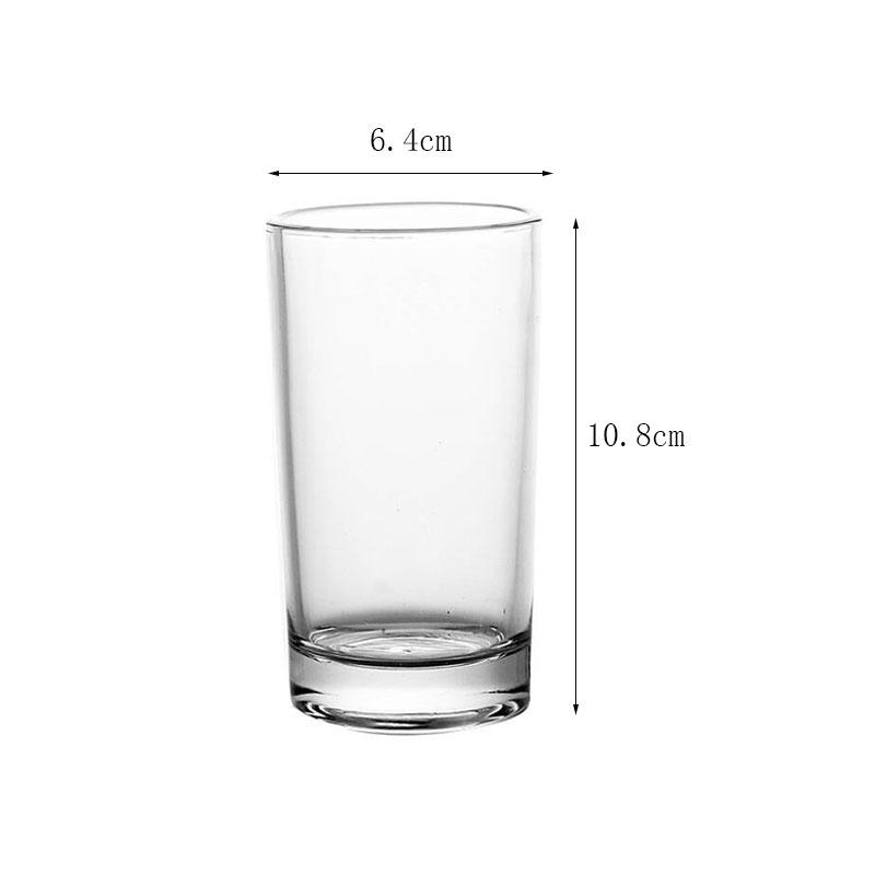1pcs Advanced Style Multiple Capacity Juice Beverage Cups Het-resistant Round Transparent Glass Cups Hotel Restaurant Water Cups