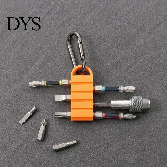 Portable Drill Bit Holder 3D Printed Holder, Screwdriver Bits Organizer with Multi-Slots Multi-Slots, Heavy Duty Power Tool Accessories Storage