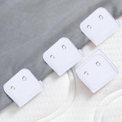4/8 Stück Duschvorhang-Clips, winddicht, selbstklebend, einfache Installation, wiederverwendbar, vielseitige Badezimmer-Vorhanghalter