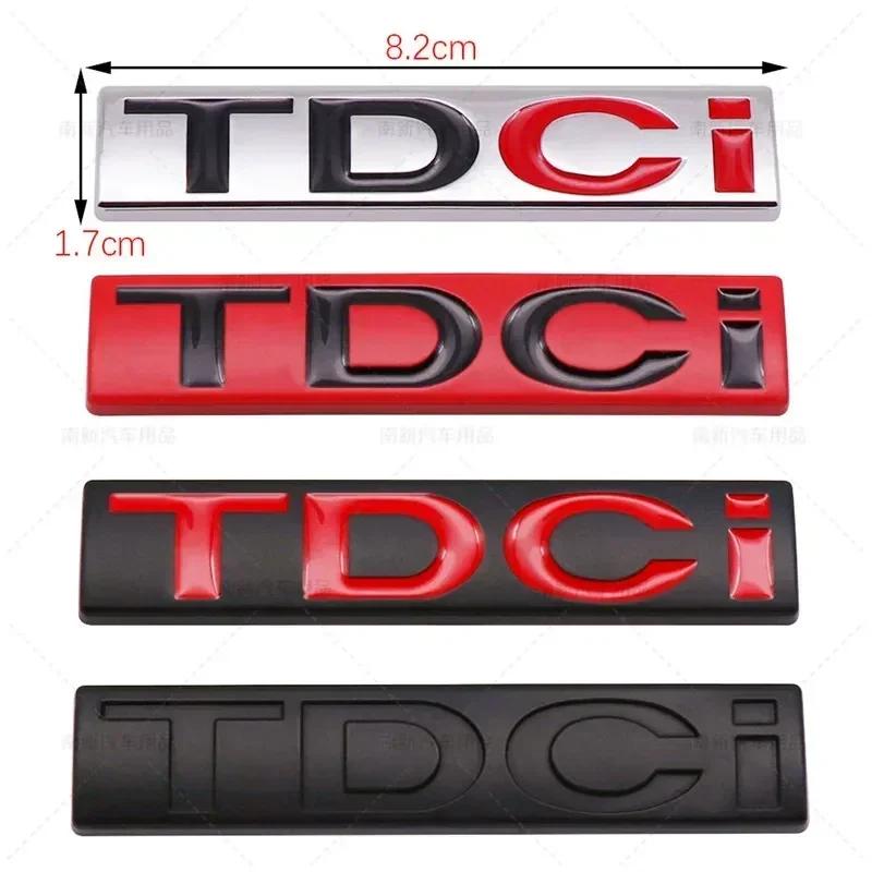 BBBF7 3D Metal TDCI Letters Car Rear Trunk Emblem Badge Sticker Decals For Ford Kuga Explorer Transit Accessories