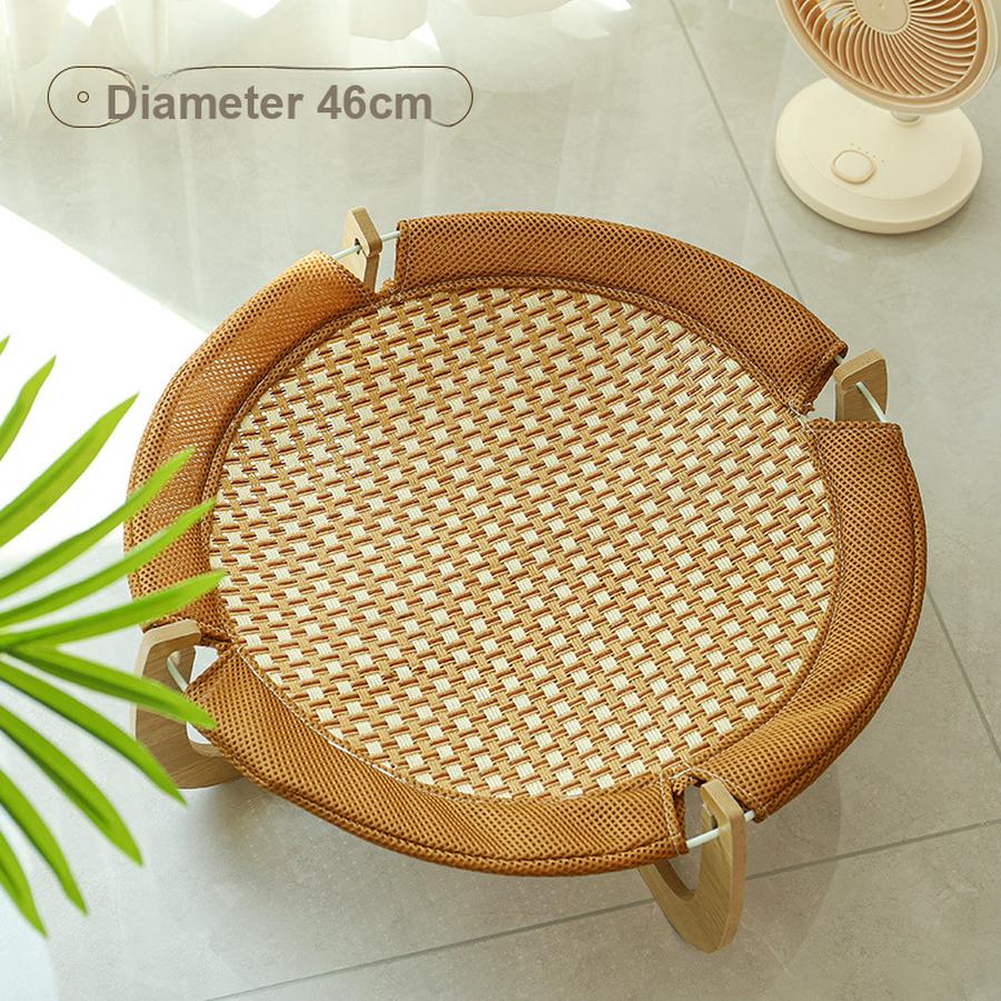 Meow Fairy Cat Bed Pet Round Foot Hammock Cat Cave Breathable Cooling Mat Sun Lounger Outdoor Patio