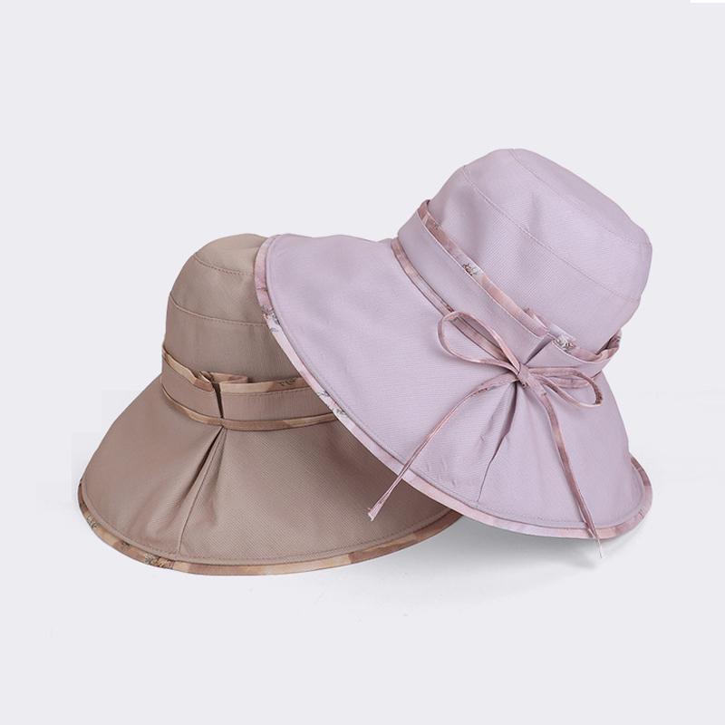 Spring Summer Outdoor Sun Hat Women's Big-Brimmed Fisherman Hat for Travel and Holiday Sun Hat