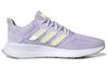 adidas Neo Runfalcon Vintage Mesh Slip Resistant Low Top Casual Running Shoes Women's Light Purple Yellow EG8632