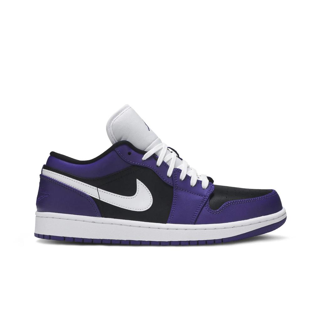 Air Jordan 1 Low 'Court Purple' (Unisex) Court Purple / Black / White Vintage Basketball Shoes 553558 501