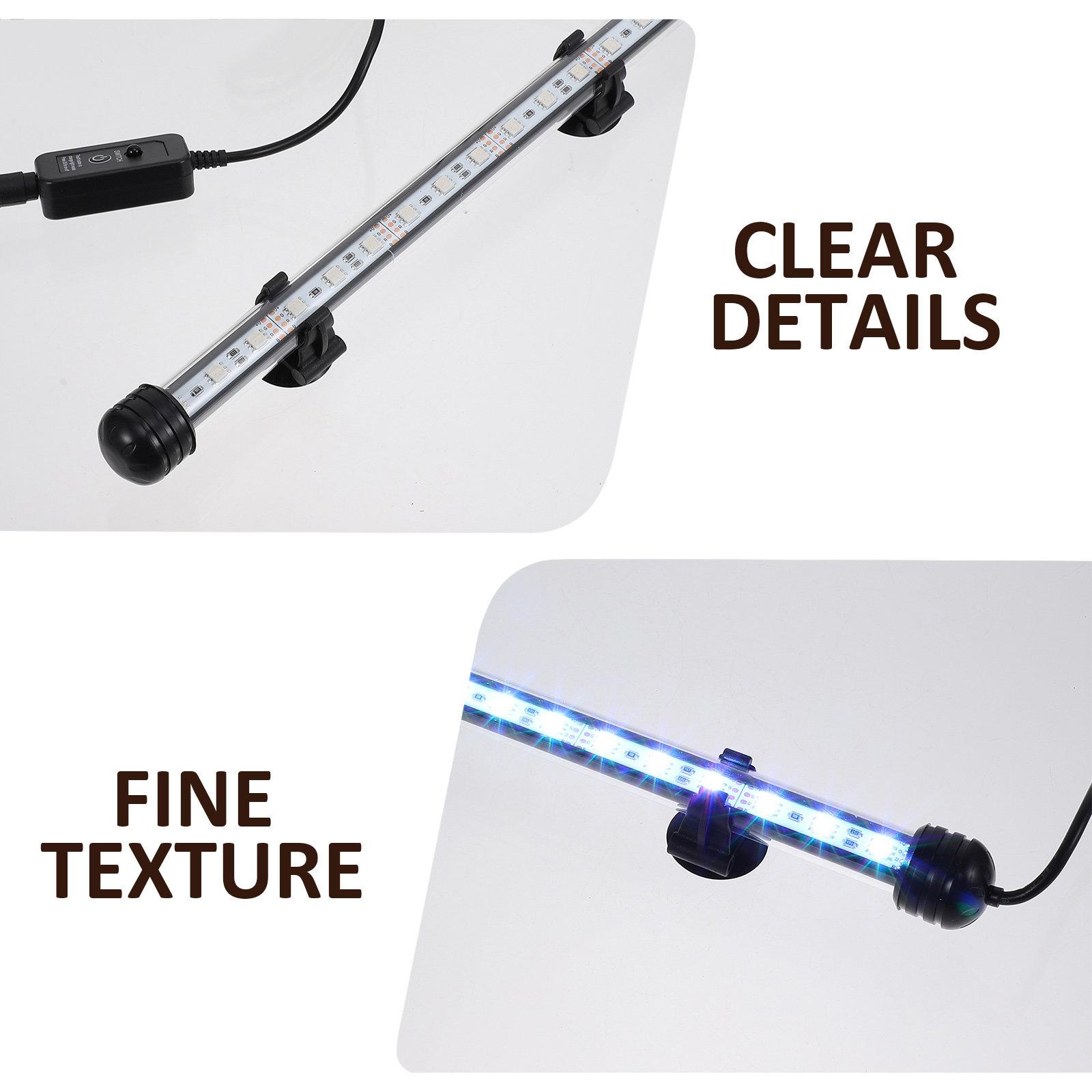 

Waterproof Fish Tank LED Lamp Made of Premium Acrylic for Aquarium Landscaping Light and Aquatic Plant Lighting with Simple Fast EU Plug