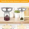 3Pcs Canning Funnel with Strainer Stainless Steel Canning Funnel Wide Mouth Kitchen Funnel Stackable Mason Jar Funnel for Kitche