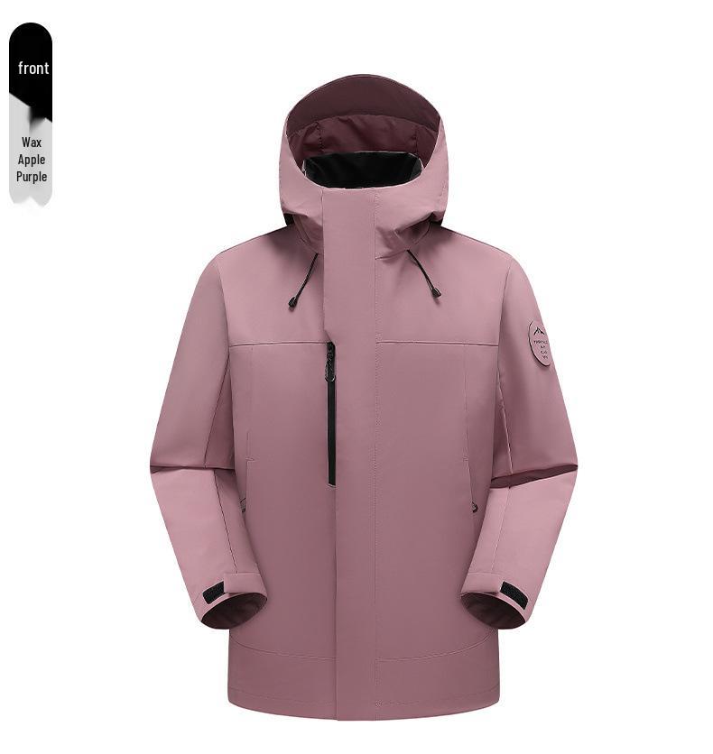 

Spring 2026 Women s Petite Yellow Three-in-One Windbreaker: Detachable Liner, Windproof, Waterproof for Mountaineering. XXXL