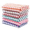 Kitchen Towels 6 Pack Plaid Print Cotton Towels Non-scratch Dishcloths for Home Restaurant Hotel Highly Absorbent Quick-drying