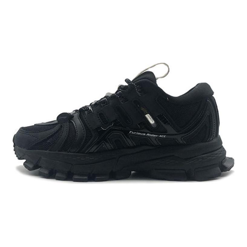 Li Ning Cushioning Slip Resistant Low Top Running Shoes Men's Black ARZP007-5