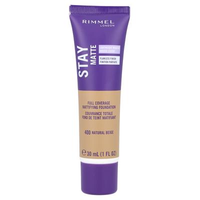 Stay Matte, Mattierende Foundation mit voller Deckkraft, 400 Natural Beige, 30 ml(1 Fl Oz)