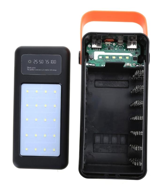 DIY 28 X 18650 PD QC3.0 USB 10W 22.5W Battery Storage Box Fast Wireless Charging Power Bank Case 18650 Battery Holder