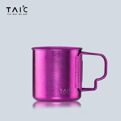 TAIC Pure Titanium Mug with Lid and Handle