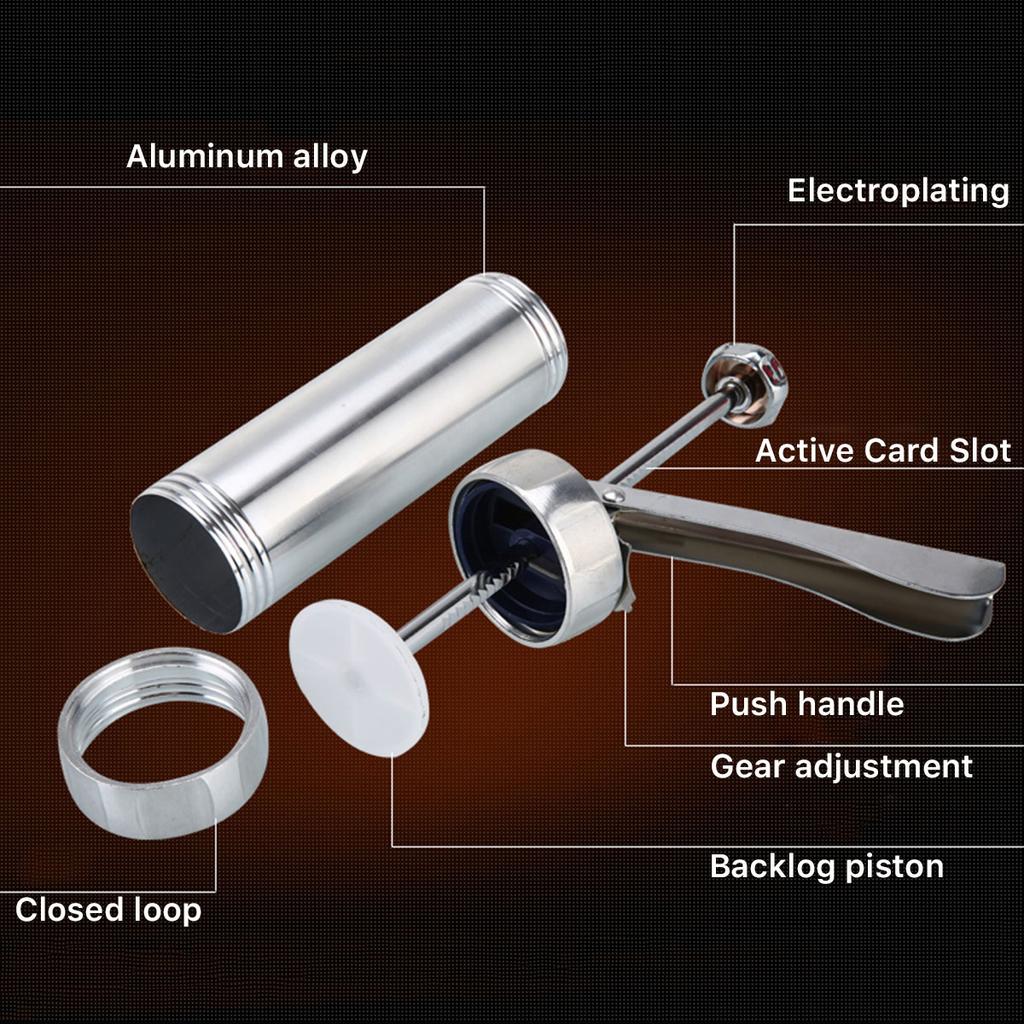 Cookie Press Stainless Steel Cookie Press Tool Kit Biscuit Maker and Churro Maker Press Machine with 20 Cookie Discs 4 Nozzles