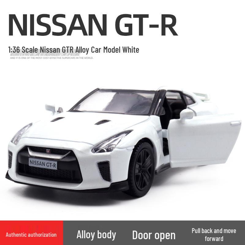 Boxed 5-inch 1:36 Nissan GTR R35 Alloy Car Model Toy & Collectible