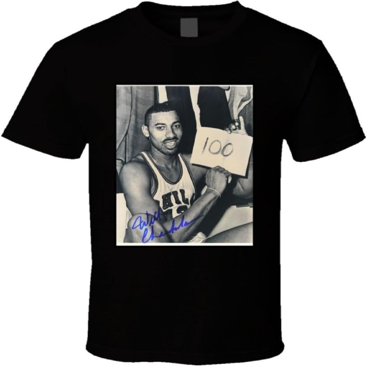 

Wilt Chamberlain 100 Points Game Sign T Shirt 2XL Black XXXXXL чорний