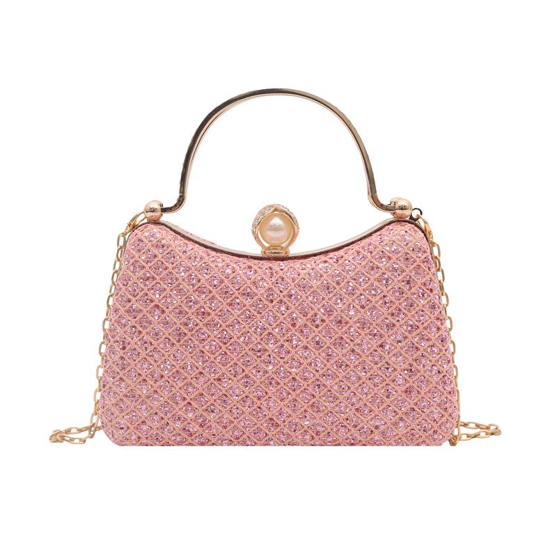 new chain bag, dinner cheongsam handbag bag, shoulder messenger bag, high-end sense, small fragrant temperament
