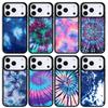 Blue Tie Dye Mobile Phone Case for IPhone 17 AIR 16pro Max 15 14 13 12 11 Bumper Cover