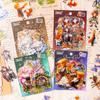 40 pcs/pack Vintage PET Stickers, Creative Journal Decorations, Scrapbooking Collage Supplies