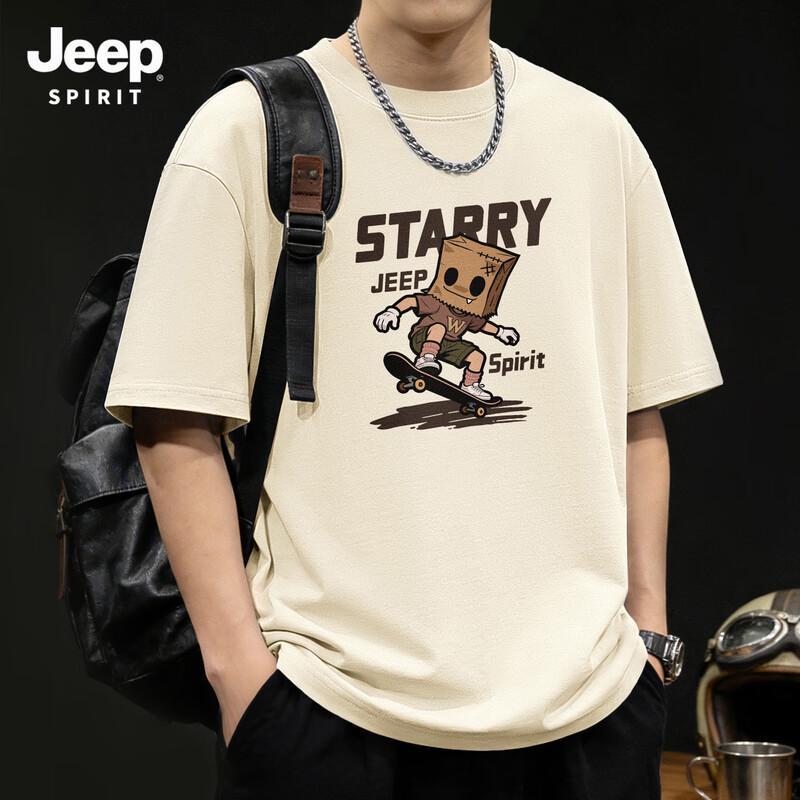 JEEP SPIRIT Men s Cotton Loose-Fit Short Sleeve T-Shirt 2XL