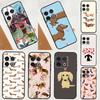 Cartoon Dachshund Dog Case For Oneplus 8T 9RT 10T 8 9 11 10 Pro Oneplus Nord CE 2 Lite Ace N10 N20 N100 N200 Cover