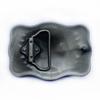 Black Skull Letter Smooth Belt Buckle - Fashionable European & American Style