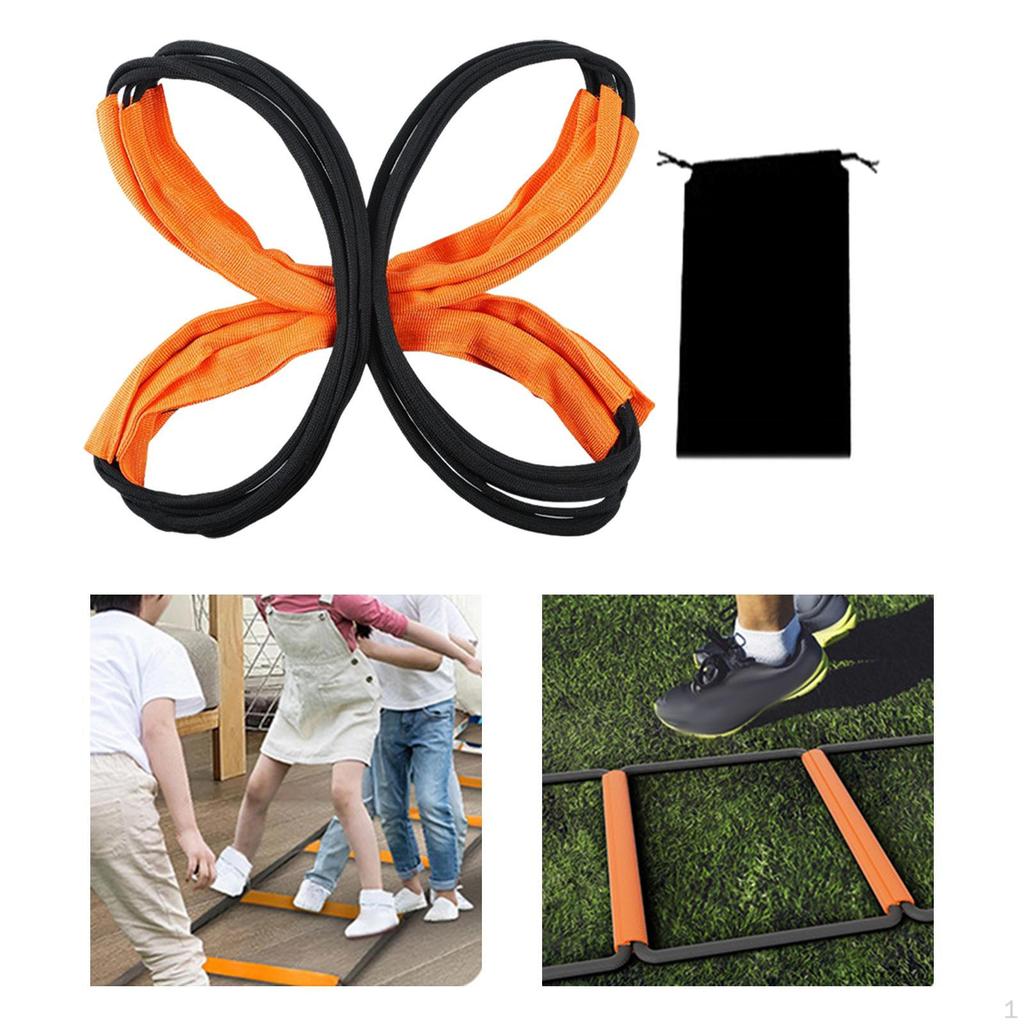 Agility Ladder Football Footwork Multifunction Rugby Collapsible Fitness Training Stairs with