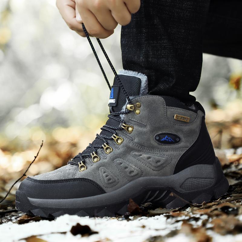 Outdoor Hiking Shoes Women Comfortable Casual Anti-slip High-top Boots Men Breathable Durable Thick-soled Soft Combat Boots Men