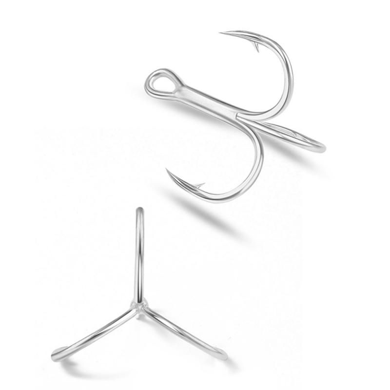 High-carbon Steel Blood-groove Lure Anchor Fish hook15Pack of Universal Saltwater and Freshwater Fishing Hooks with Thickened Re