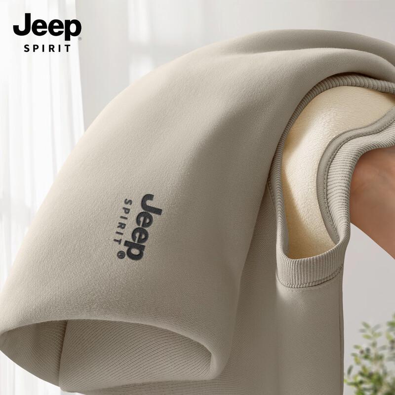 

JEEP SPIRIT Men s Winter Fleece-Lined Pullover Sweatshirt 3XL