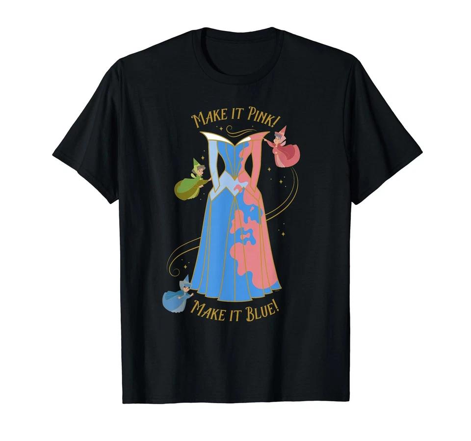 Disney Sleeping Beauty 65Th Anniversary Make It Pink! Make It Blue! T-Shirt_ M