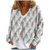 Womens Zip Up Sweaters Sweatshirts Long Sleeve Oversized Jackets Soft Casual Loose Tunic Tops